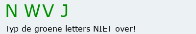 Bevestigingscode
