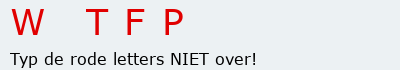 Bevestigingscode