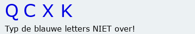 Bevestigingscode