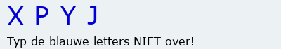 Bevestigingscode