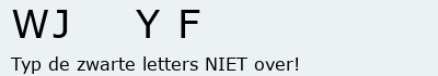 Bevestigingscode