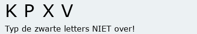 Bevestigingscode