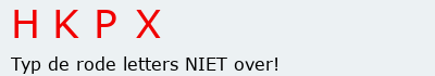 Bevestigingscode