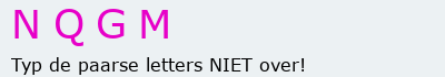 Bevestigingscode