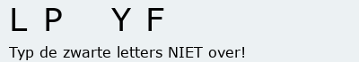 Bevestigingscode
