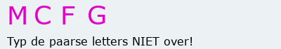 Bevestigingscode