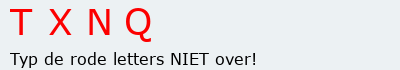 Bevestigingscode