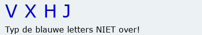 Bevestigingscode