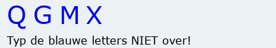 Bevestigingscode