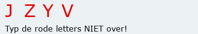 Bevestigingscode