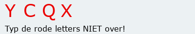 Bevestigingscode