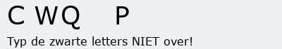 Bevestigingscode