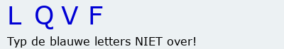 Bevestigingscode