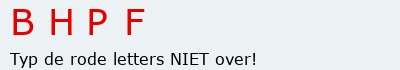 Bevestigingscode