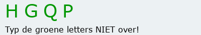Bevestigingscode