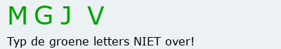Bevestigingscode