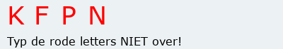 Bevestigingscode