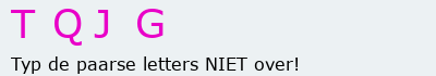 Bevestigingscode