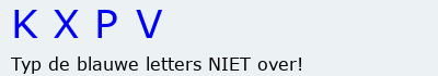 Bevestigingscode