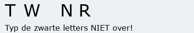 Bevestigingscode