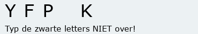 Bevestigingscode