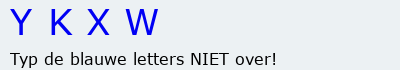 Bevestigingscode
