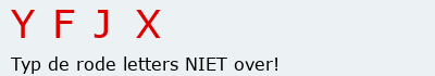Bevestigingscode