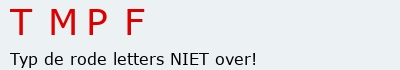 Bevestigingscode