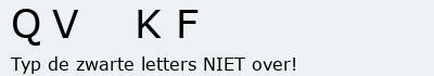 Bevestigingscode