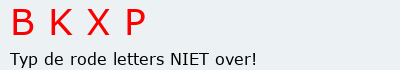 Bevestigingscode