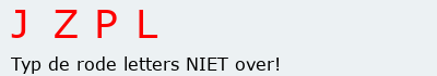 Bevestigingscode