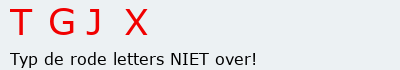 Bevestigingscode