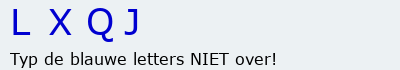 Bevestigingscode