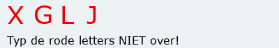 Bevestigingscode