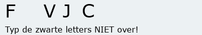 Bevestigingscode