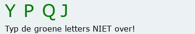 Bevestigingscode