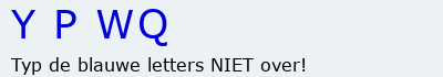 Bevestigingscode