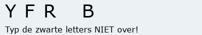 Bevestigingscode