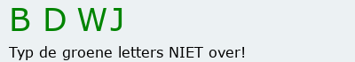 Bevestigingscode