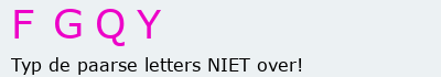 Bevestigingscode
