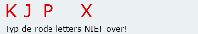 Bevestigingscode