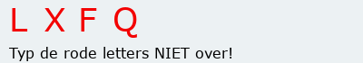 Bevestigingscode