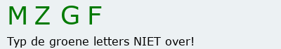Bevestigingscode