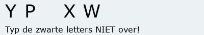 Bevestigingscode
