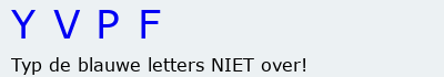 Bevestigingscode