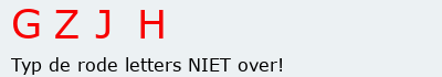 Bevestigingscode