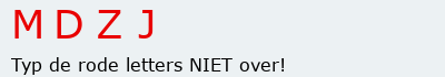 Bevestigingscode
