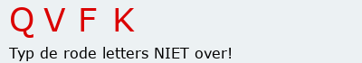Bevestigingscode