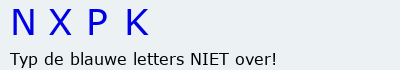 Bevestigingscode