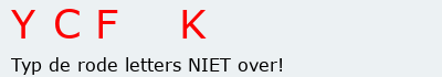 Bevestigingscode